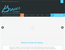 Tablet Screenshot of brauerhomes.com